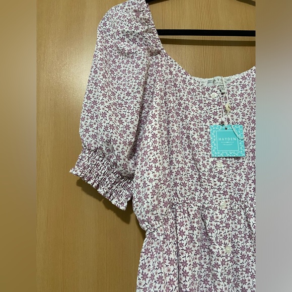 Isla Floral Button-Up Dress | Lavender - Picture 2 of 11